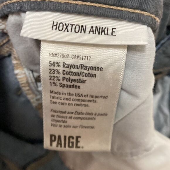 PAIGE Hoxton Ankle Skinny Jeans Size 28 - Picture 3 of 6